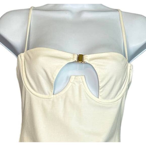 NBD White Bodycon Mini Slip Dress XS Bustier Underwire Designer Revolve $218 NEW - Picture 5 of 9